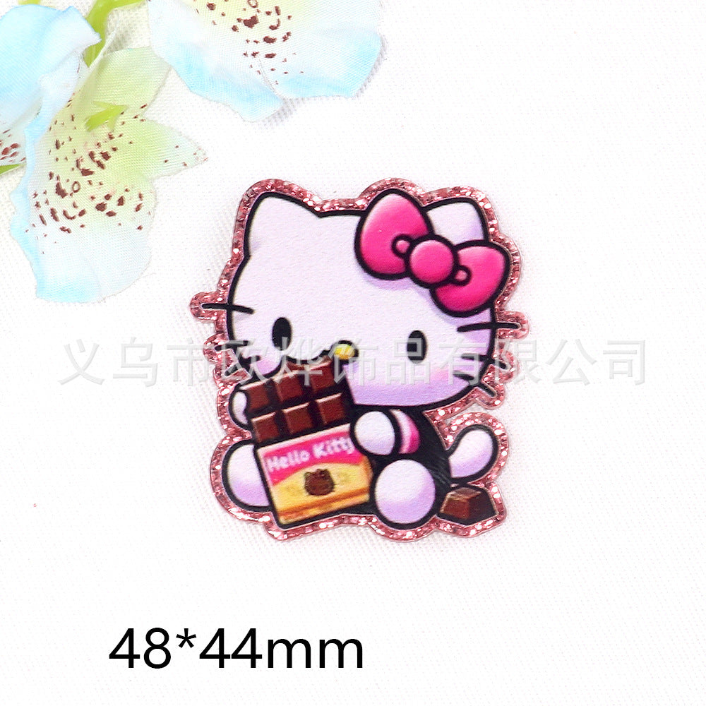 Wholesale 10pcs/pack cartoon rabbit bear acrylic cuteDIY Flatback OLY Exclusive