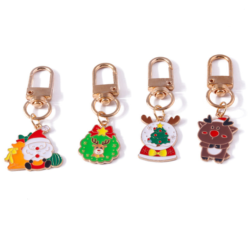 Wholesale Christmas Zinc Alloy Cartoon Keychain