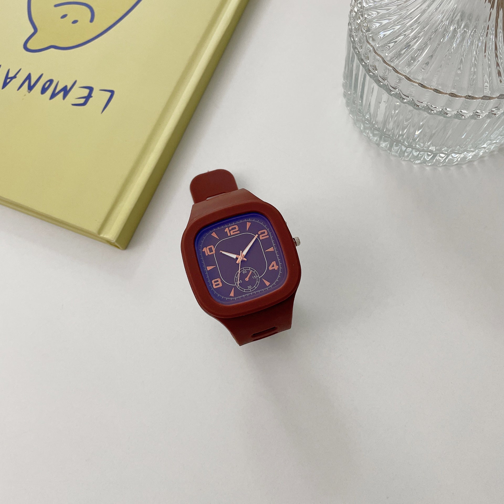 Wholesale Square Quartz Watch Simple Plastic Electric Watch