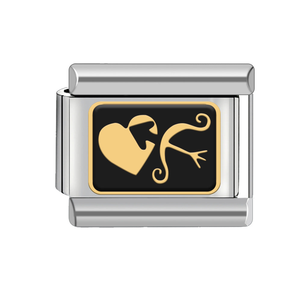 Wholesale Italian Charm Bracelet 9mm DIY Spliced Detachable Butterfly Combination Bracelet