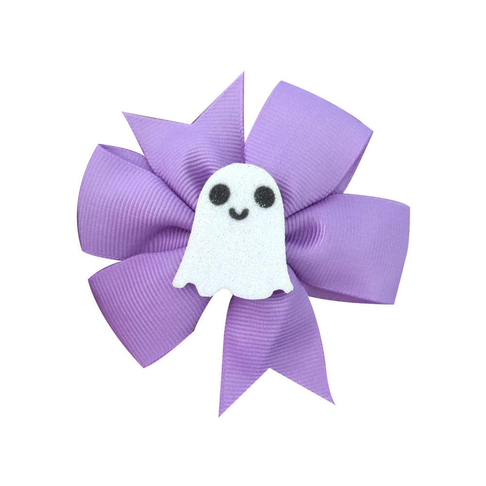 Wholesale Halloween Solid Color Bow Hairpin