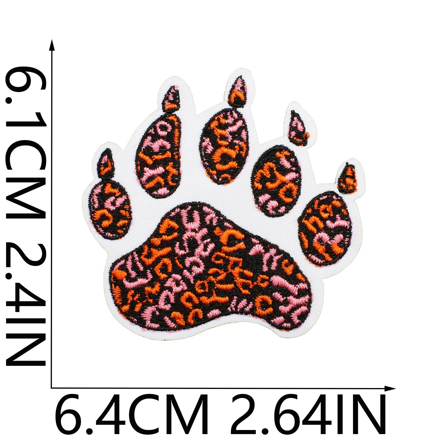 Wholesale Fashion Animal Print Embroidered Patches Polyester Clothing Decorative Accent Trendy Resale Accessory