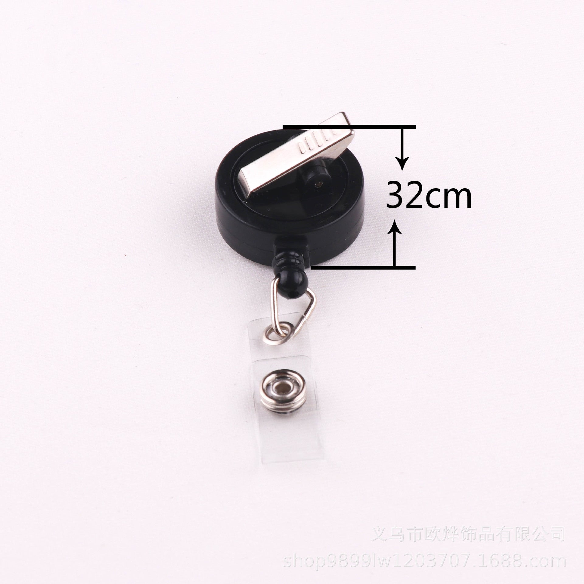 Wholesale Smooth full flat easy-pull buckle retractable buckle lanyard buckle metal back clip badge easy-pull buckle