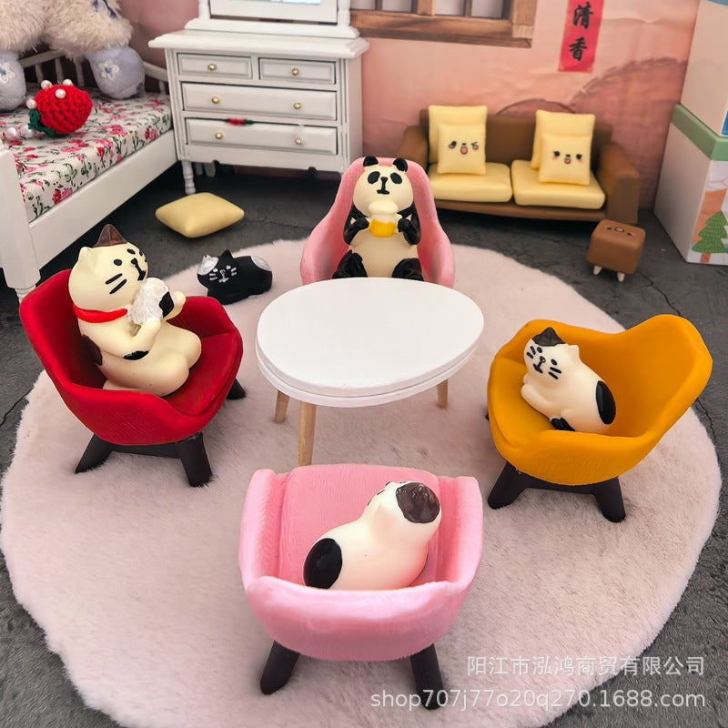 Wholesale Mini simulation small sofa micro landscape decoration  Doll Accessories