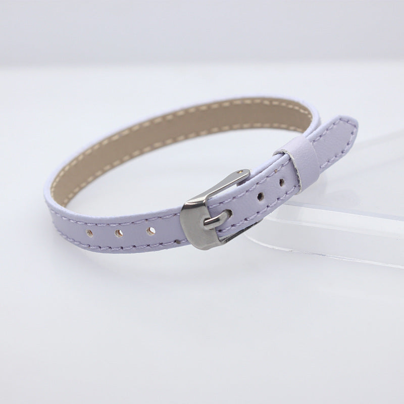 Wholesale  8mm imitation leather car line wrist strap