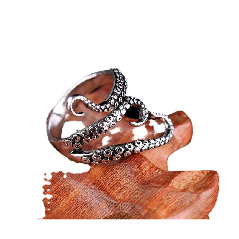Wholesale Punk Octopus Tentacles Retro Wild Ring