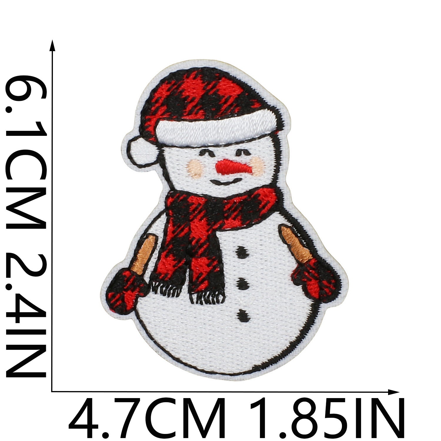 Wholesale Cartoon Christmas Embroidery Patches Festive Tree Snowman Designs Polyester Thread Decorative Accent For Clothing Bags DIY Projects