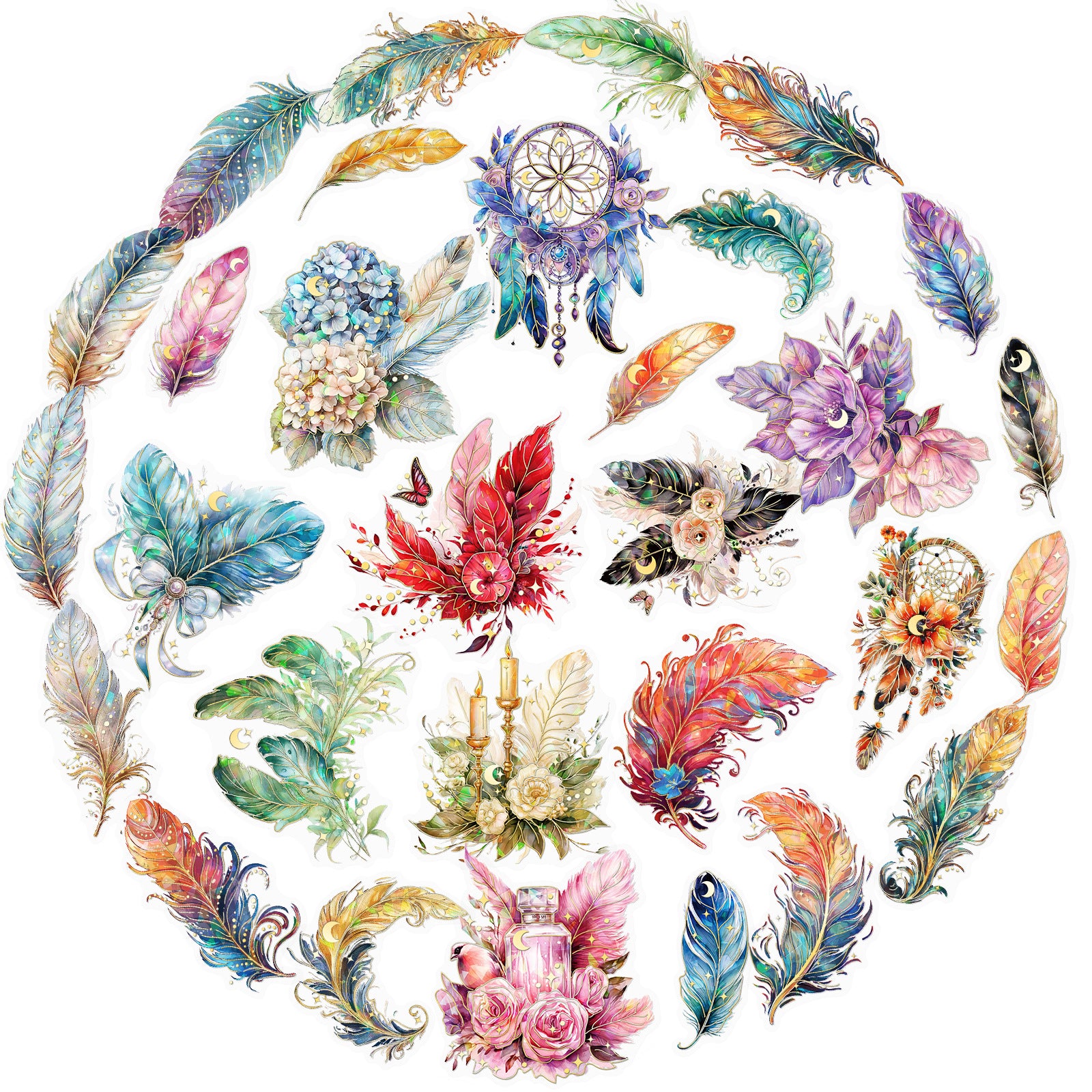 Wholesale 30pcs/pack PET stickers artistic retro DIY collage paper