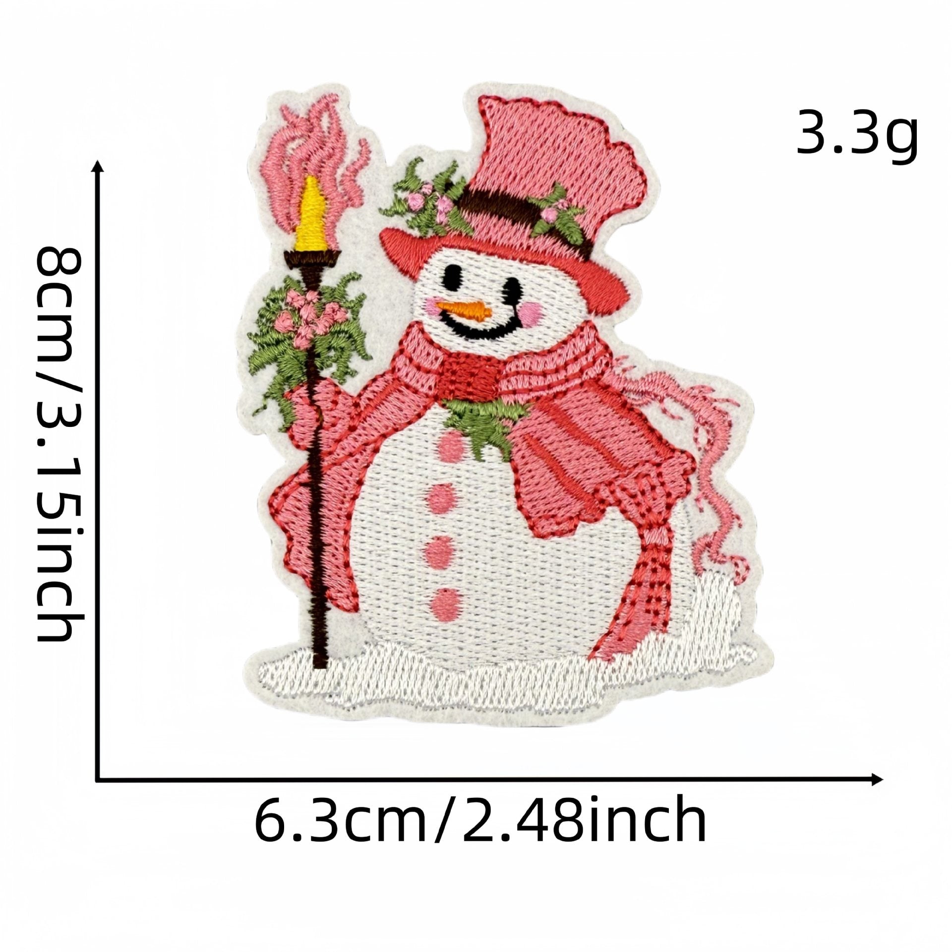 Wholesale Pink Cartoon Christmas Embroidery DIY Patches