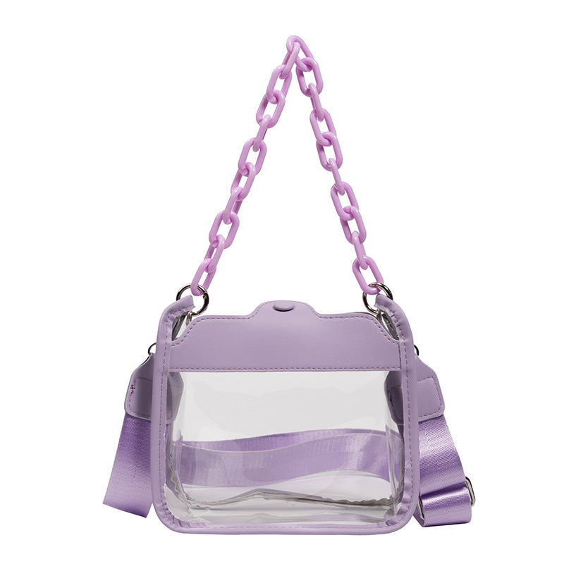 Bolsos de hombro transparentes de PVC al por mayor