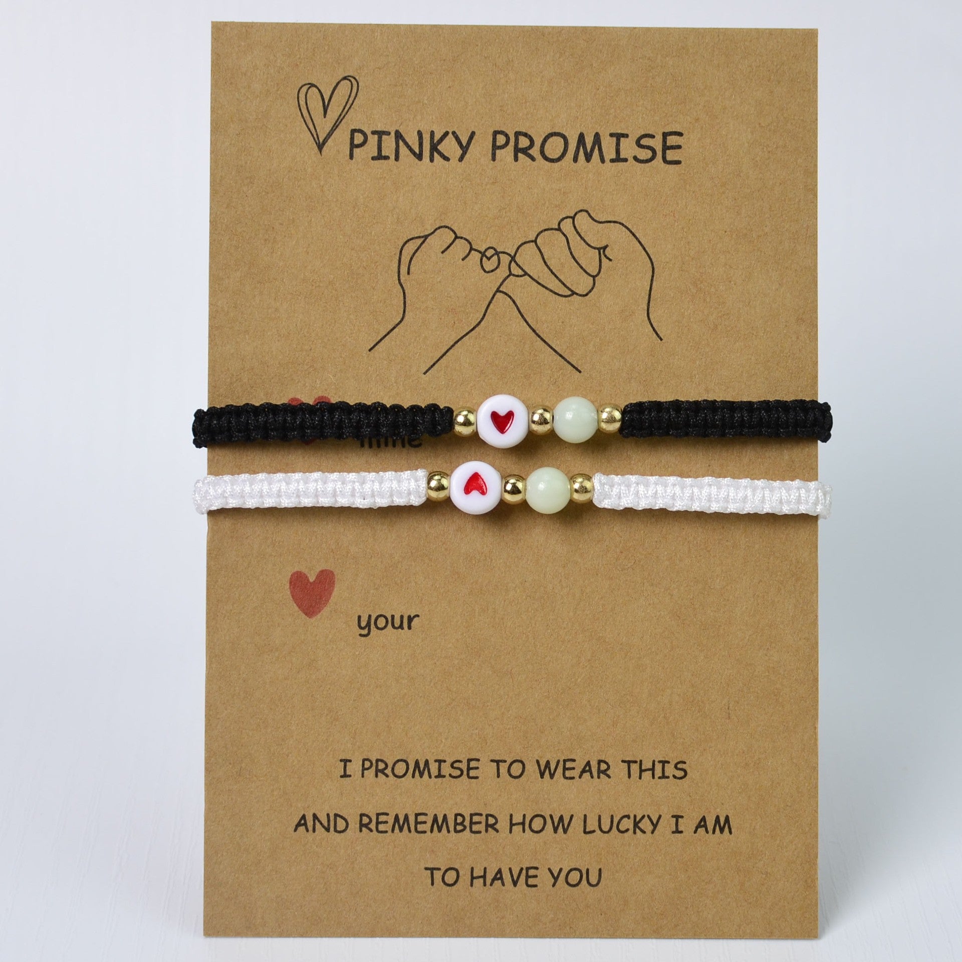 Wholesale  Luminous Beads Love Weaving Friendship Couple Acrylic