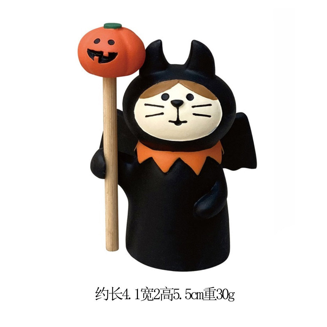 Wholesale  Themed Clown Cat Pumpkin Miniature Resin Scene Ornament For Home Decor Gift