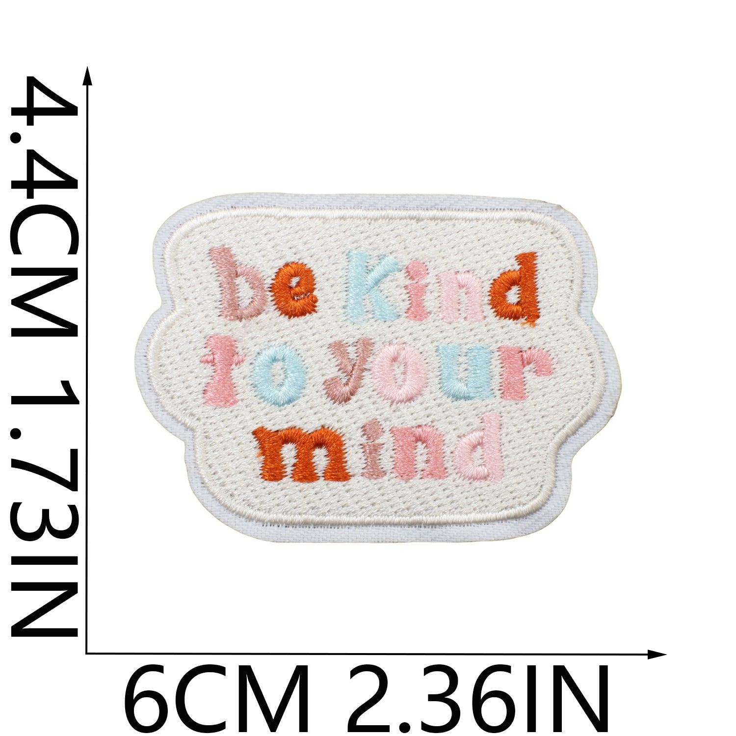 Wholesale Polyester Embroidered Patch Decorative Accent Inspirational Quote Love Yourself English Slogan Applique For Clothing Bags DIY Craft Stylish Fashion Accessory