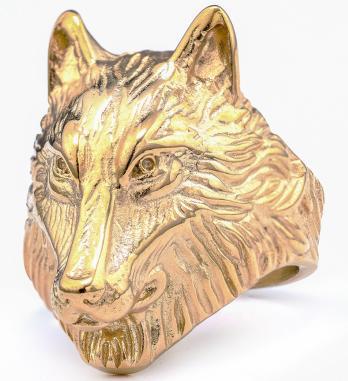 Wholesale  Simple Retro Punk Goethe Ring Titanium Steel Rust-free Fashion Jewelry Ring Pendant