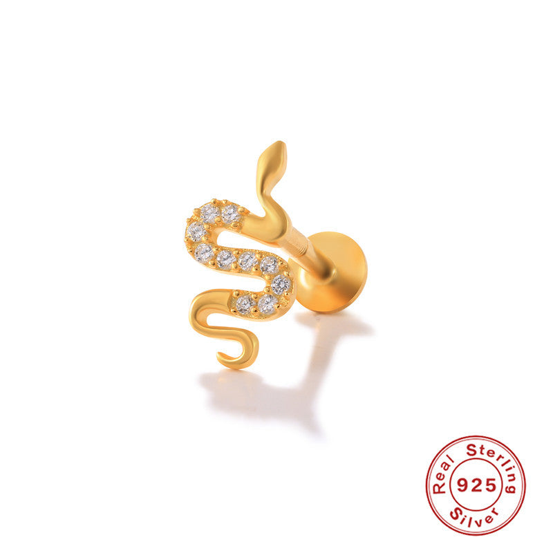 Wholesale S925 Sterling Silver Piercing Inner Thread Ear Piercing Ear Bone Nails