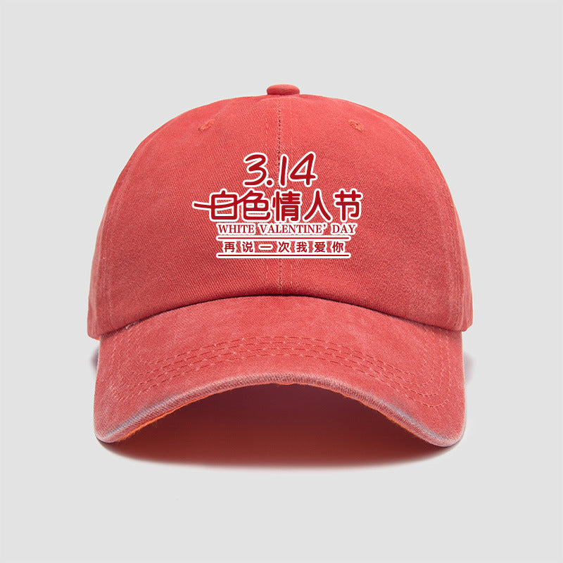 Wholesale March 14th White Day Say I Love You Again Hat Baseball Cap