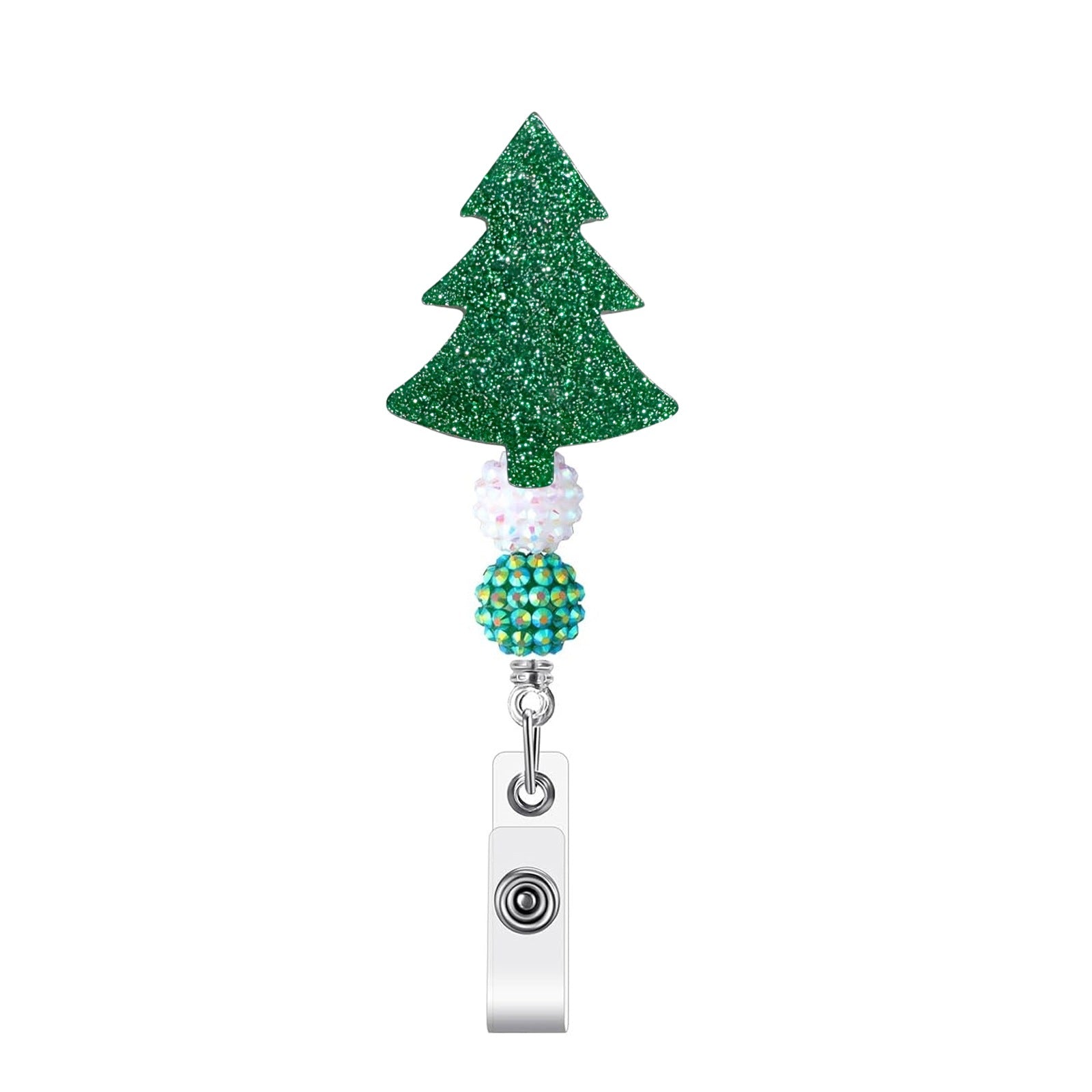 Wholesale Christmas tree elf gnome fairy lights retractable Badge Reels