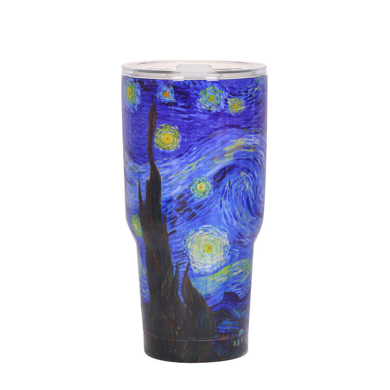 Wholesale 30oz Stainless Steel Large Capacity Dazzling Starry Sky Ice Bomber Cup