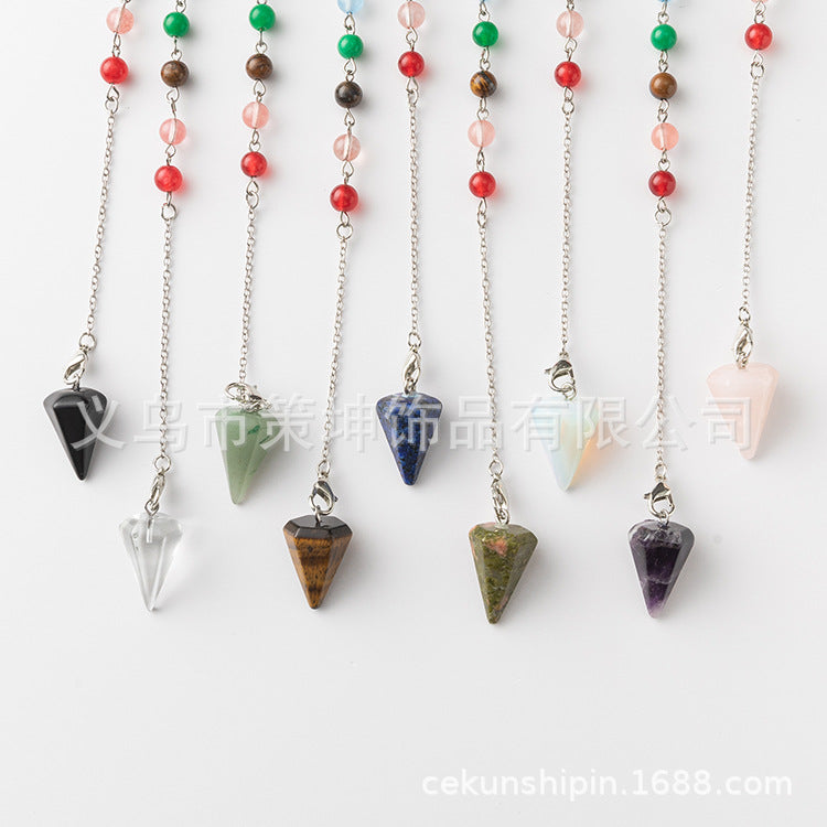 Wholesale Natural Stone Pendant Necklace