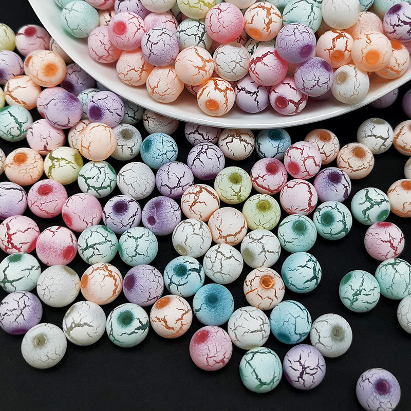 Wholesale 50PCS Eraser Crackle Resin Beads