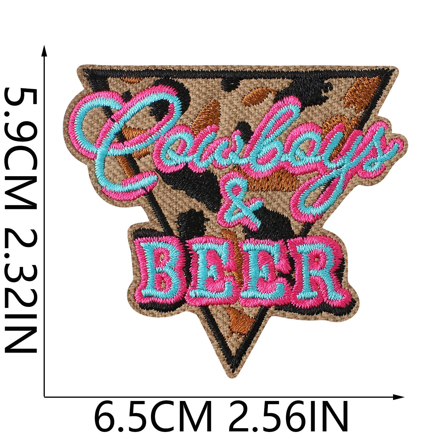 Wholesale Western Cowboy Cactus Embroidered Iron On Patches DIY et And Bag Crafts Boutique Resale