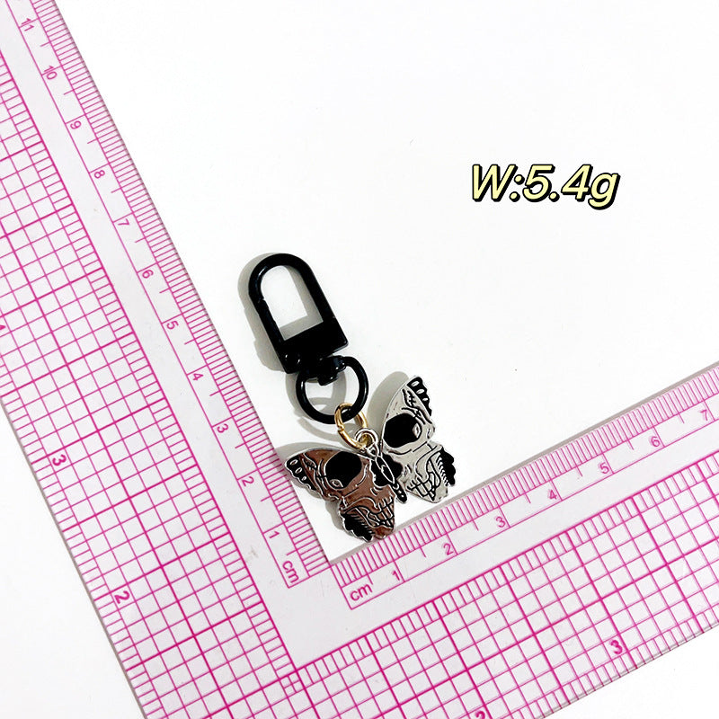 Wholesale Skull Butterfly Halloween Vintage Keychain