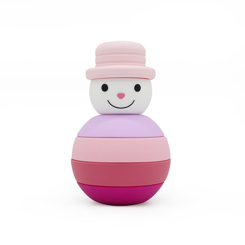 Wholesale 10PCS/PACK Silicone Christmas Stacking Children's Toys