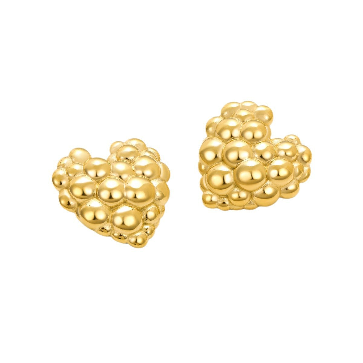 Wholesale Valentine' s Day Bubble Love Stainless Steel Earrings