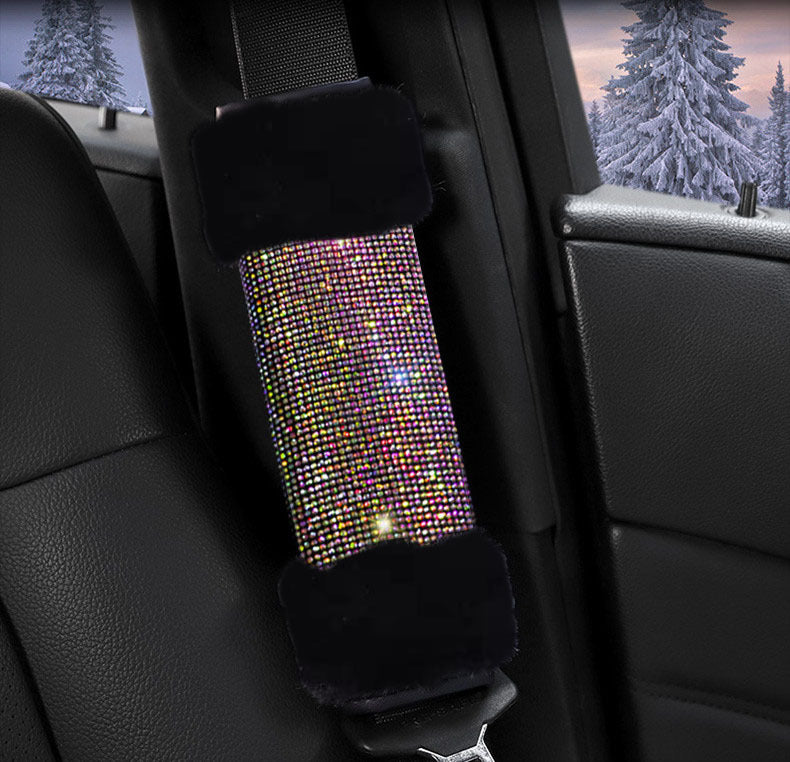 Wholesale Winter Plush Steering Wheel Cover with Diamonds