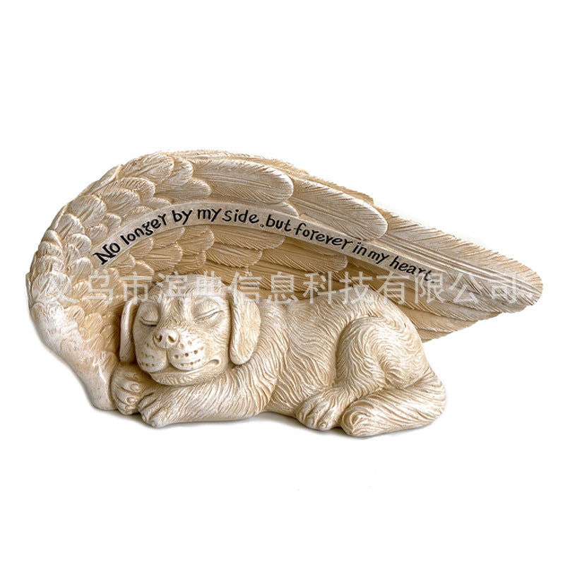 Wholesale Angel Dog Resin Ornaments