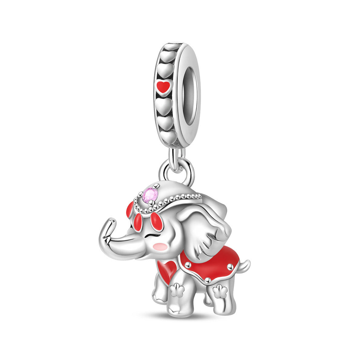 Wholesale Animal Elephant Cat Swan Silver Plated Charms
