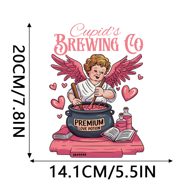 Wholesale 10pcs Valentine' s Day Custom  Rhinestone  UV DTF Ready to Press Transfers Wraps