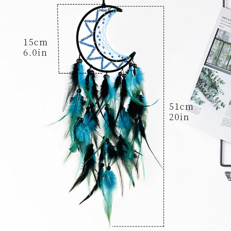 Wholesale Dream Catcher Pendant Diy Hand-woven Feather Decorations