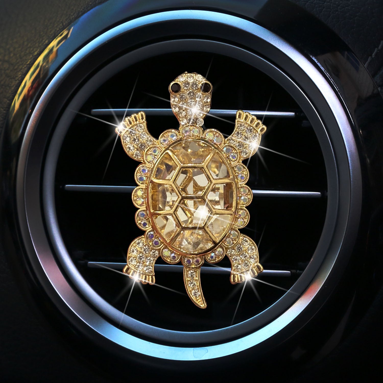 Wholesale Rhinestone Shiny Turtle Car Air Vent Decorative Clip