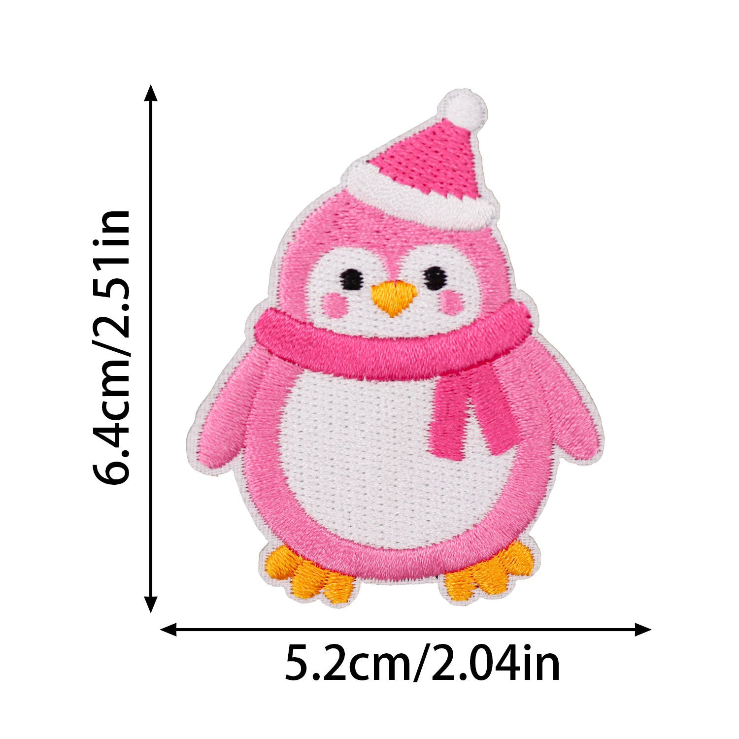 Wholesale Christmas Pink Penguin Snowman Patch