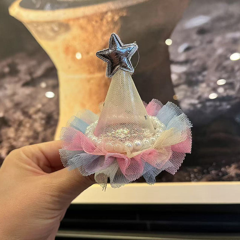 Wholesale Birthday Hat Hairpin Pearl  Hairpin  Dollhouse Accessories