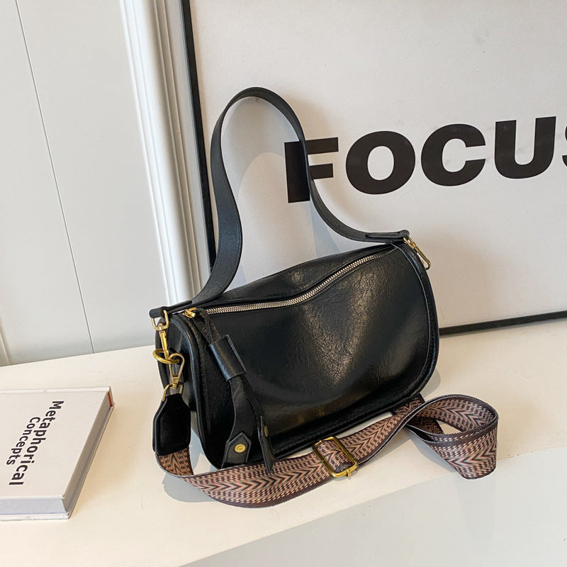 Wholesale Crossbody Single Shoulder Wide Strap Underarm Pillow Bag