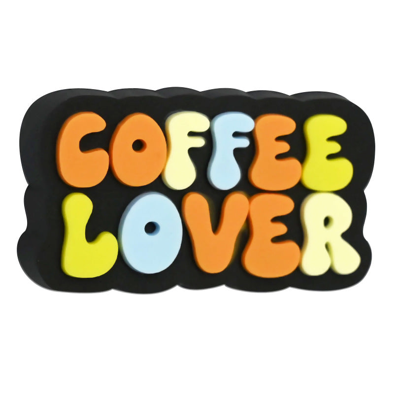 WholesaleRandom 100pcs Cartoon coffee letter bead Focal Beads