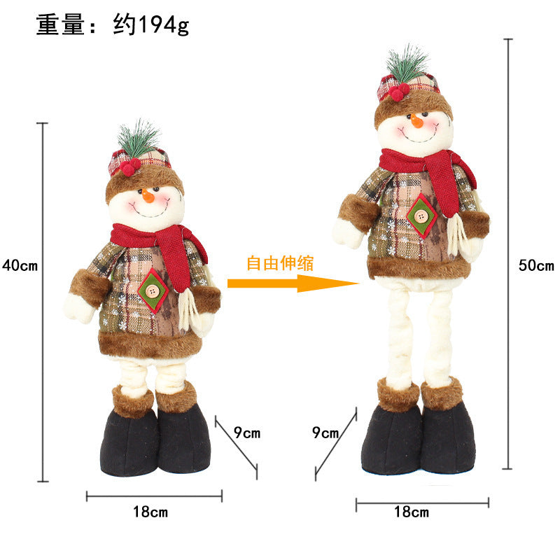 Wholesale Christmas Retractable Doll Window Decorations