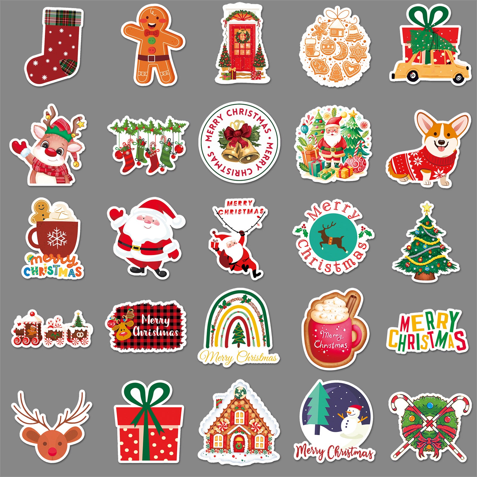 Wholesale 100 pcs/ pack Christmas Graffiti Stickers Personalized  Stickers