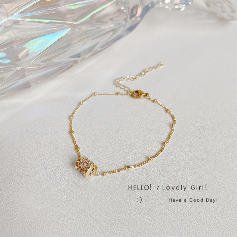 Wholesale titanium steel female niche all-match light luxury high-end lovers bracelet