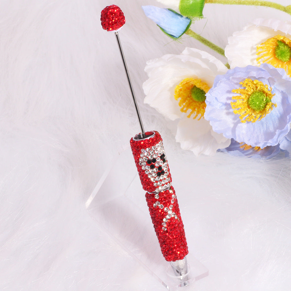 Wholesale Creative DIY accessories clown pirate skull bead pen multi-color pen colorful cute cartoon diamond pen