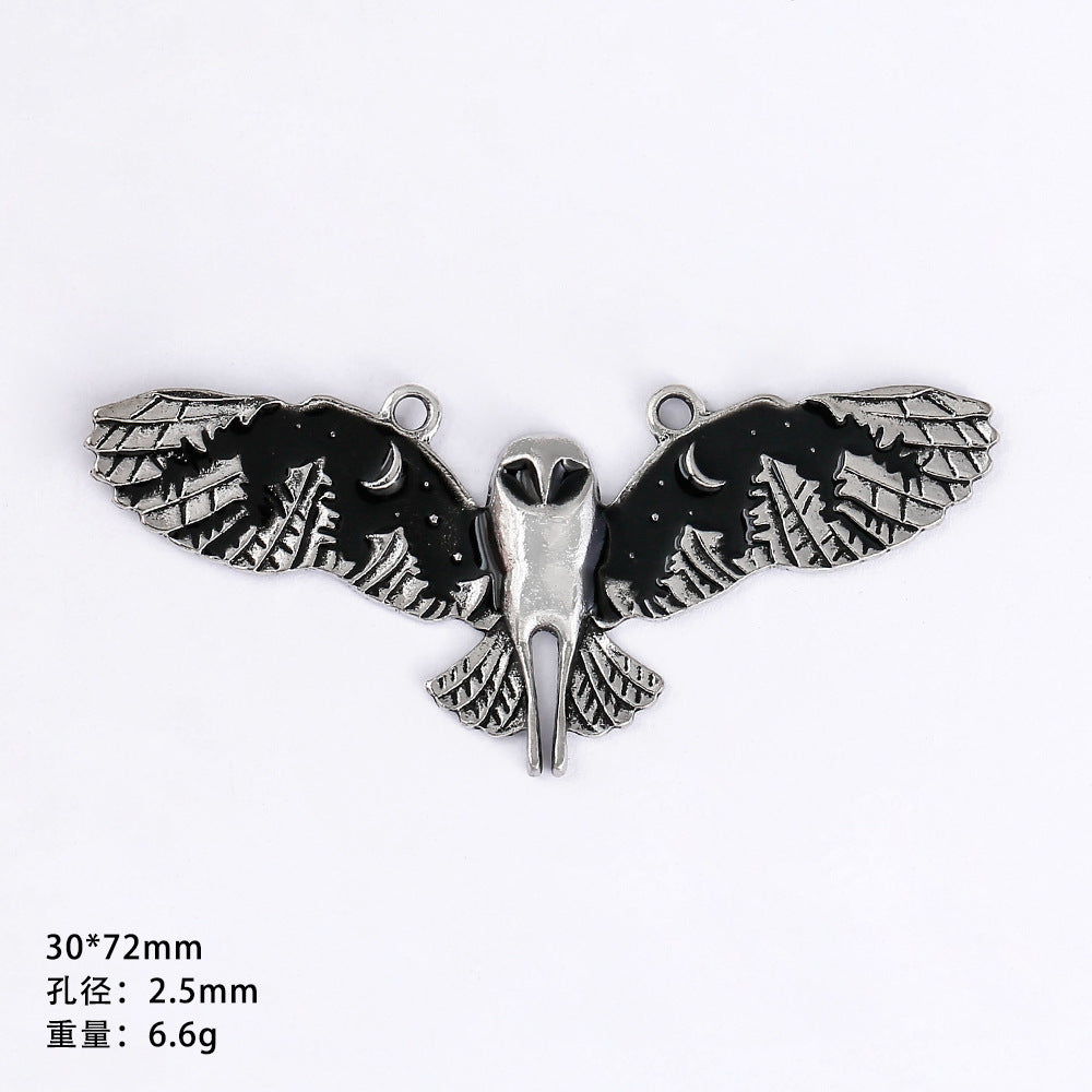 Wholesale 20pcs Gothic style dark punk love DIY necklace pendant