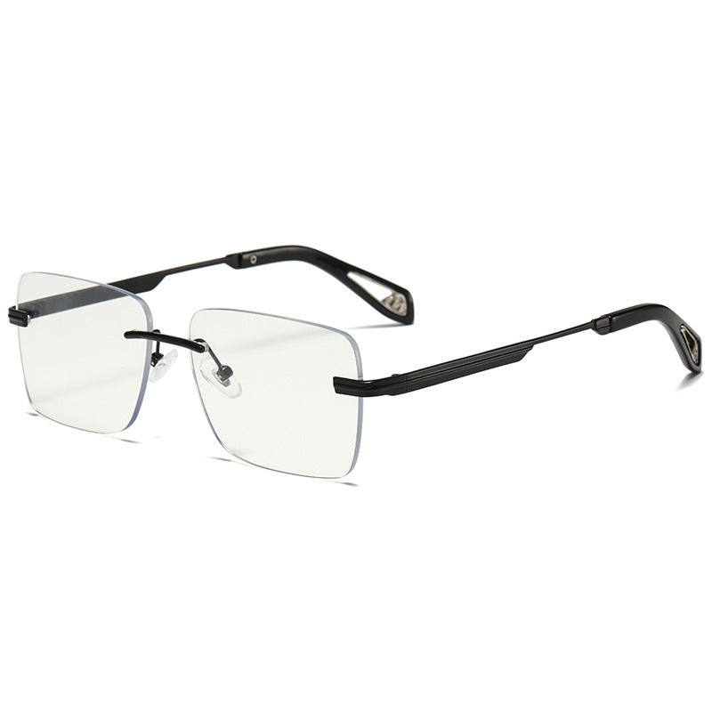 Wholesale Retro Frameless Square PC Sunglasses