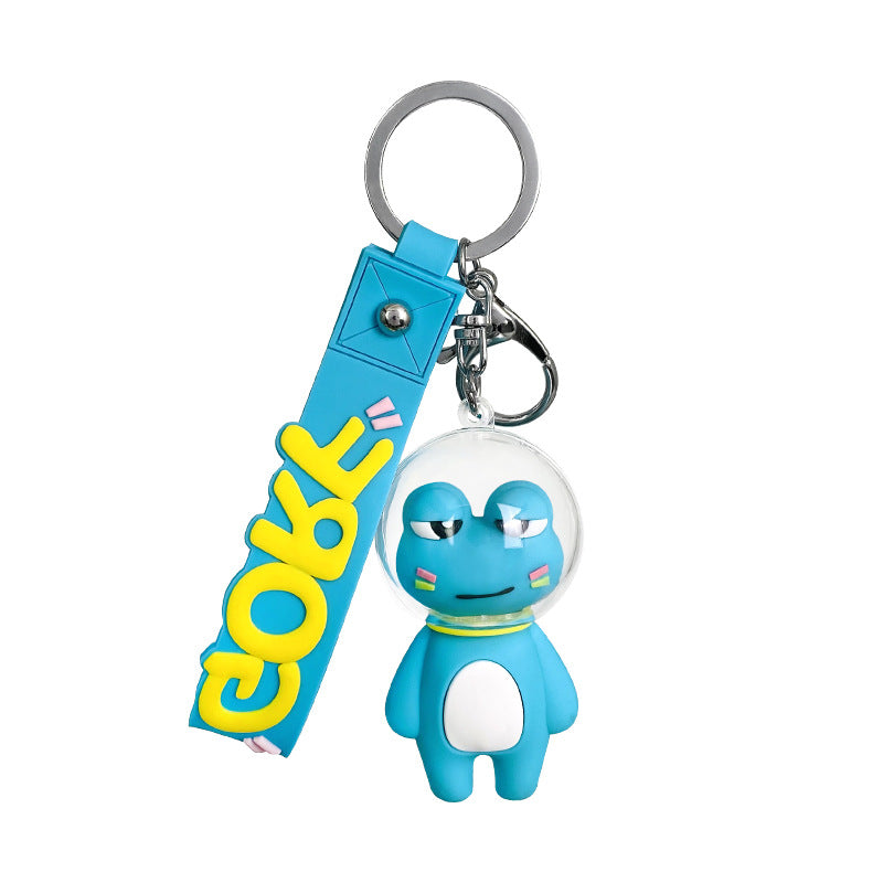 Llavero de muñecas de rana espacial de PVC al por mayor