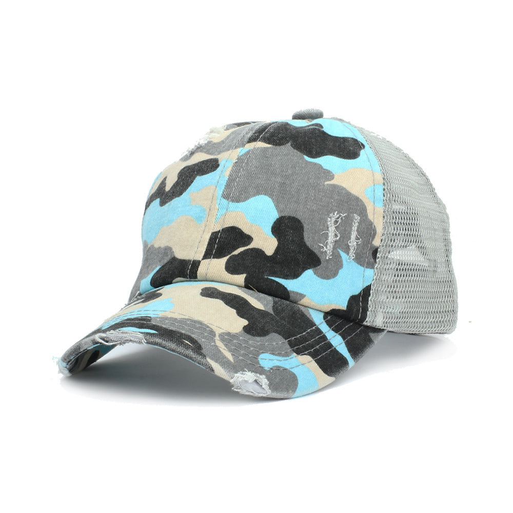 Summer outdoor baseball net cap cotton camouflage hat
