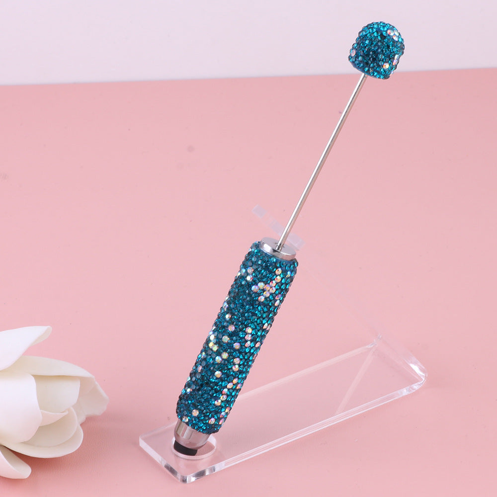 Wholesale  Live Hot Selling Color Touch Screen Pen Drill Pen Ceramic Mud Full Diamond Beaded Pen DIY Beaded Ballpoint Pen Heavy Industry Pen