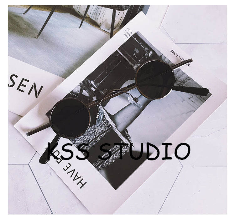 Wholesale Small Round Retro Personality Punk Sunglasses