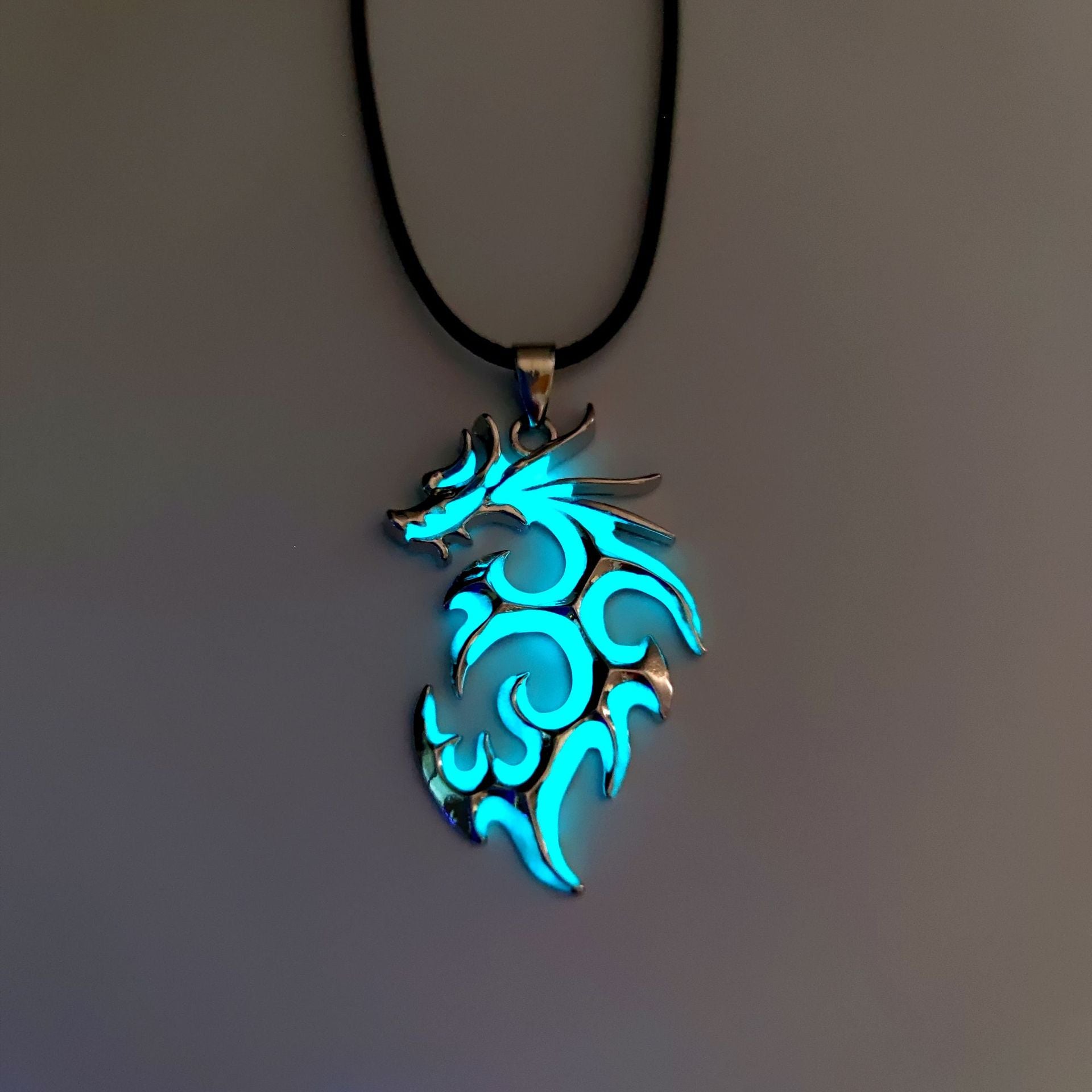 Wholesale Luminous Flame Dragon Necklace