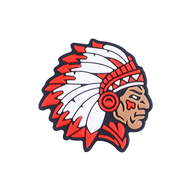 Wholesale 20pcs Cartoon Western Style Cow Head Silicone Beads